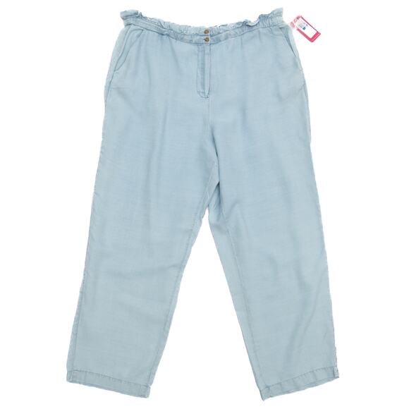 Vince Camuto Paper Bag Waist Pants In Artic Surf Size XL - Picture 5 of 13